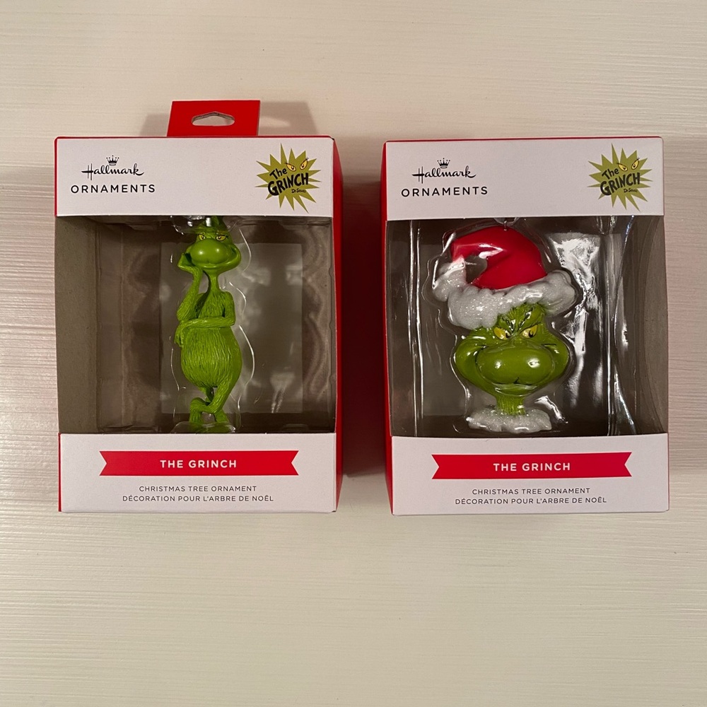 Hallmarks Mr Grinch’s Christmas ornaments
